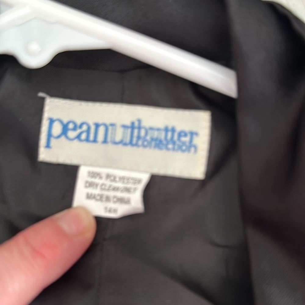 Peanut Butter Collection Black Suit Jacket size 14H - Picture 8 of 8
